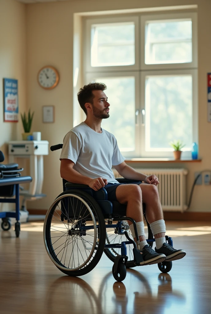 young man with limitations in activities of daily living according to the ICF, for suffering a compression fracture in C6 