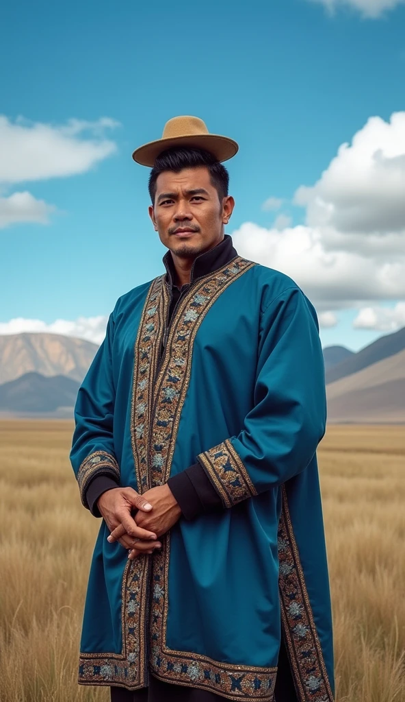 Handsome Mongolian man