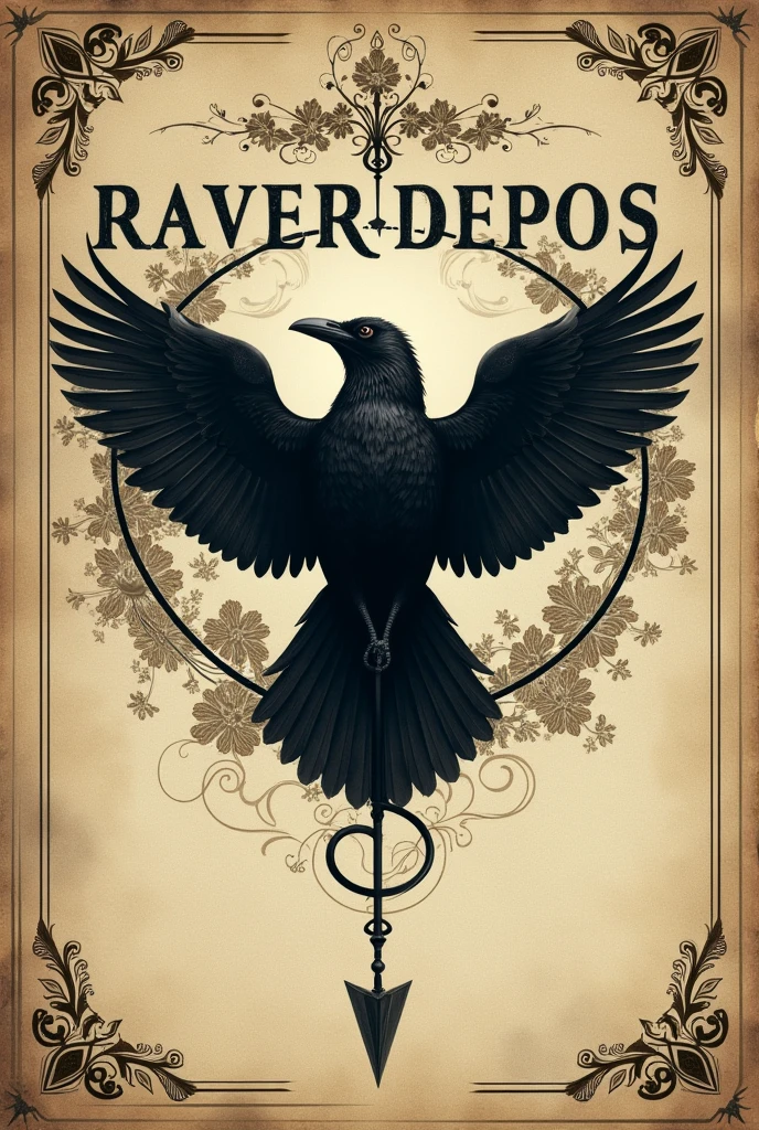 Chat create a poetry book cover, my poems are more obscure, I need something that combines, I want a classic book cover, with some animal that represents this depth, use arrows or sword, something that is falling