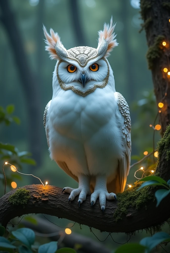 The white owl's helmet