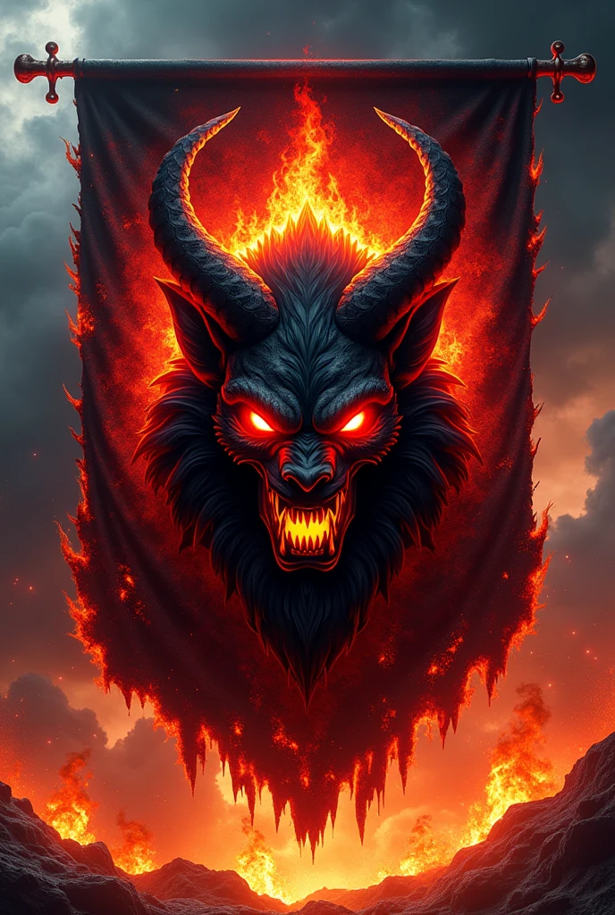 Infernal football team flag