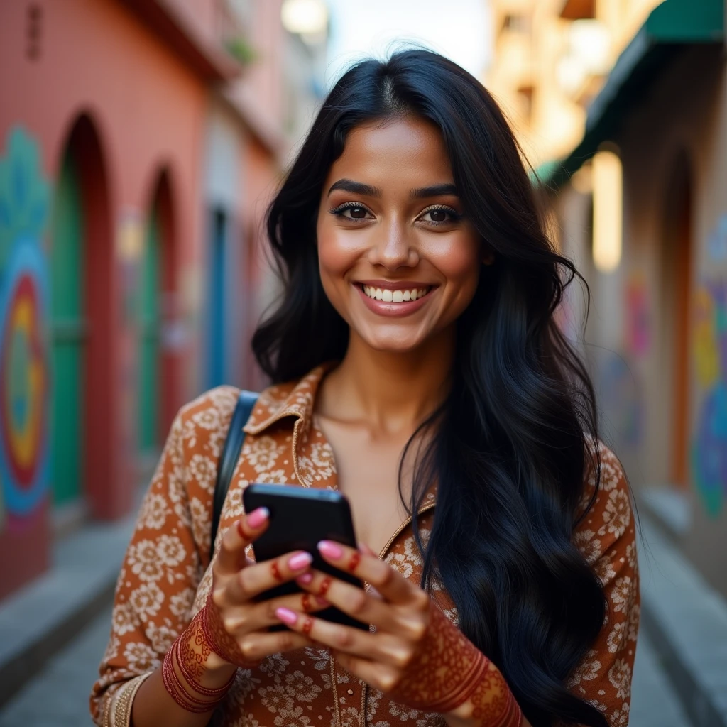 A beautiful Indian modern face 