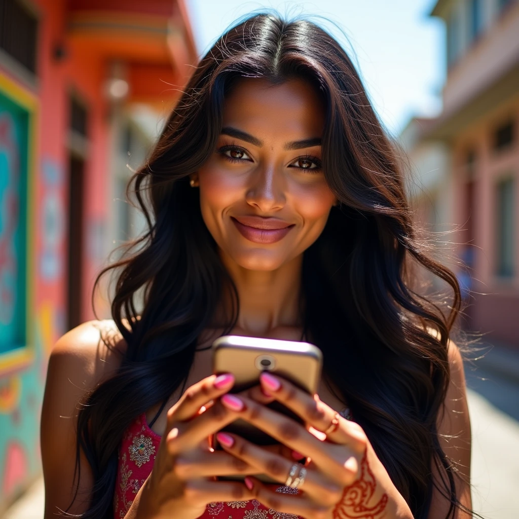 A beautiful Indian modern face