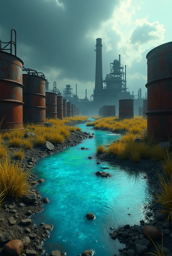 Aggressive chemical residues discarded into the environment