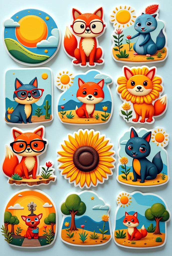 Beautiful stickers for t-shirts