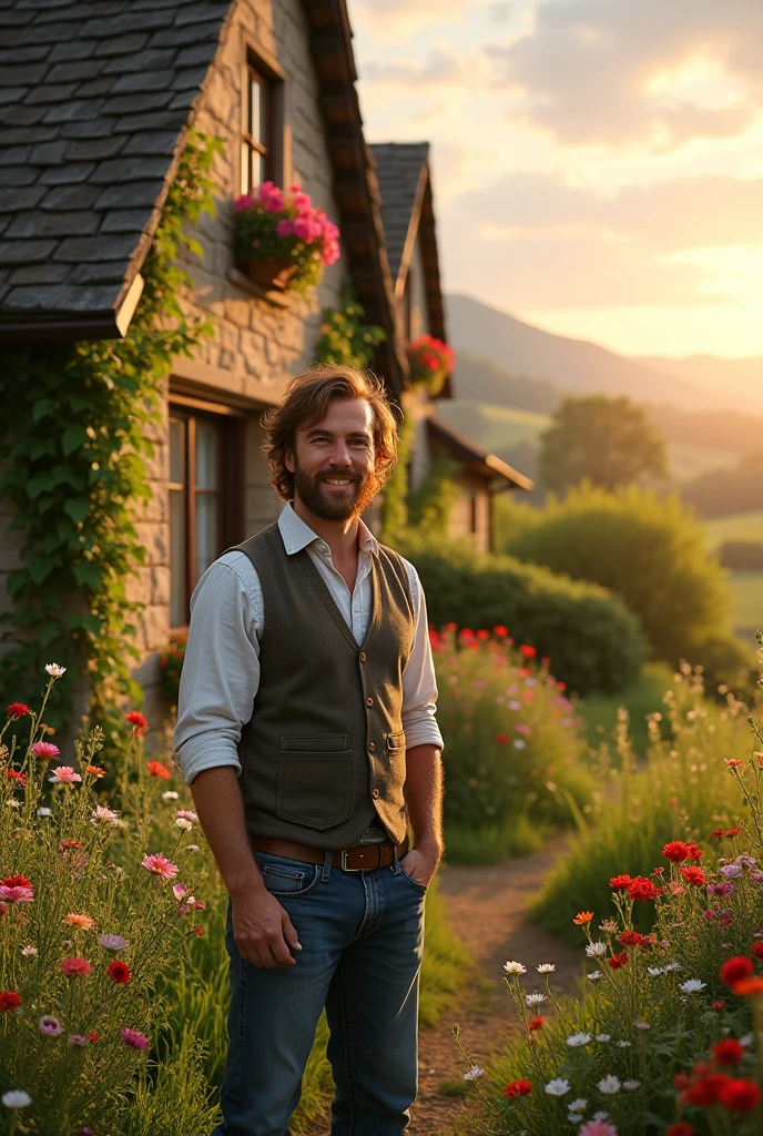 A man who lived in his house in the countryside