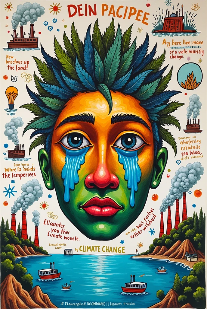 poster making: add some things why we have climate change, and a maskara na umiiyak sa center
gawin ito na parang studyante ang gumawa
