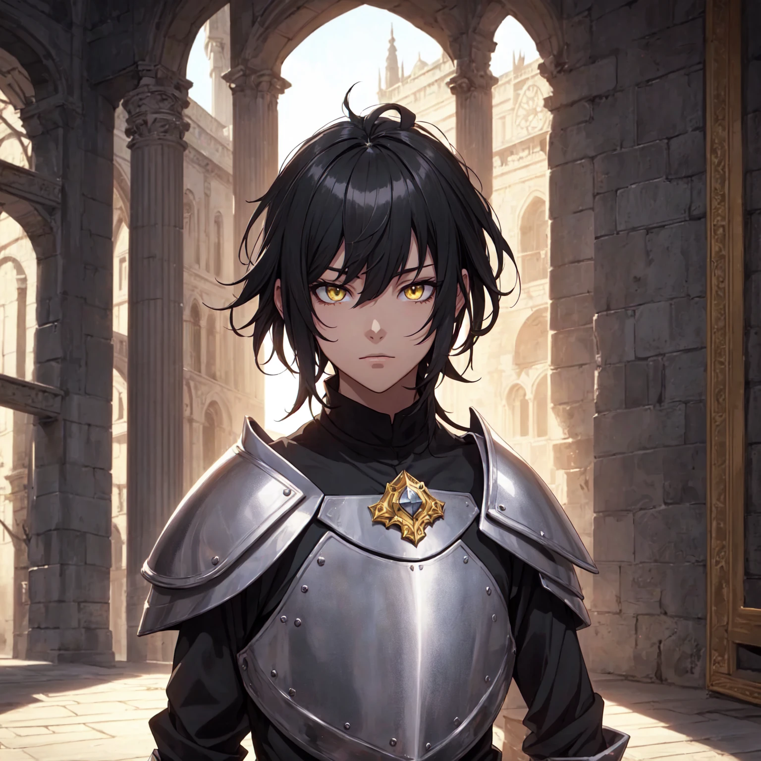 128K Ultra High Definition,
128K Ultra High Quality,
128K Ultra High Resolution,
Best Definition,
Best Quality,
Best Resolution,
Perfectly Detailed,
Perfectly Designed,
Extremely Detailed,
Extremely Designed,
Hyper Detailed,
Hyper Definition,
Hyper Quality,
Hyper Resolution,
Masterpiece,
(((Anime))),
Body Shot,
(((Boy))),
Handsome,
Muscular Body,
(((Black Mid Hair))),
(((Yellow Eyes))),
(((Platinum Warlord Armor))),
(((Inside Of Medieval Royal Palace Background Scenery))),