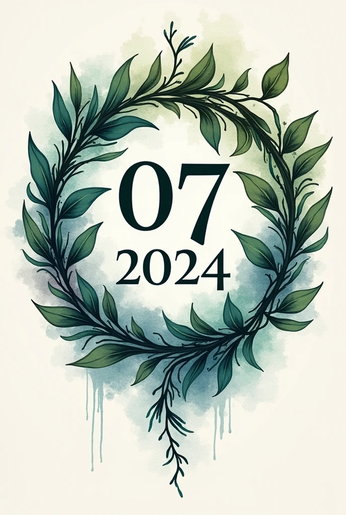 Create a tattoo based on the date 07-09-2024