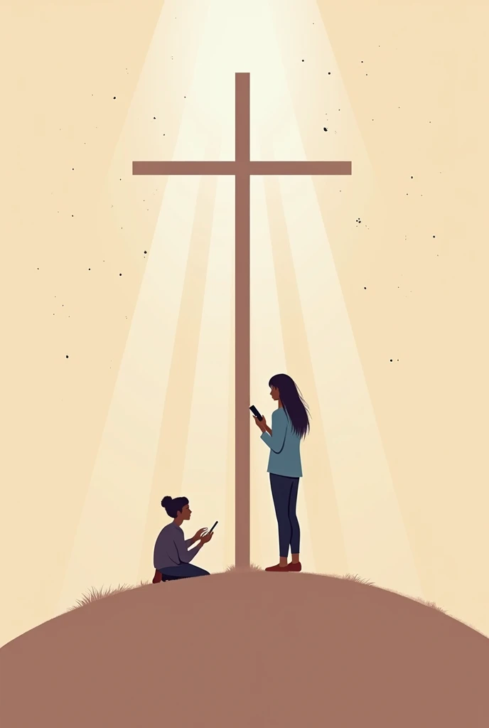 Make a cross minimalist for a YouTube channel what will talk about Christianity