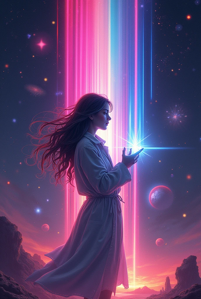 Drawing that represents the propagation of light and its principles
