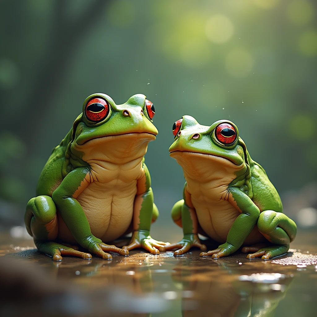 Irritated frogs
