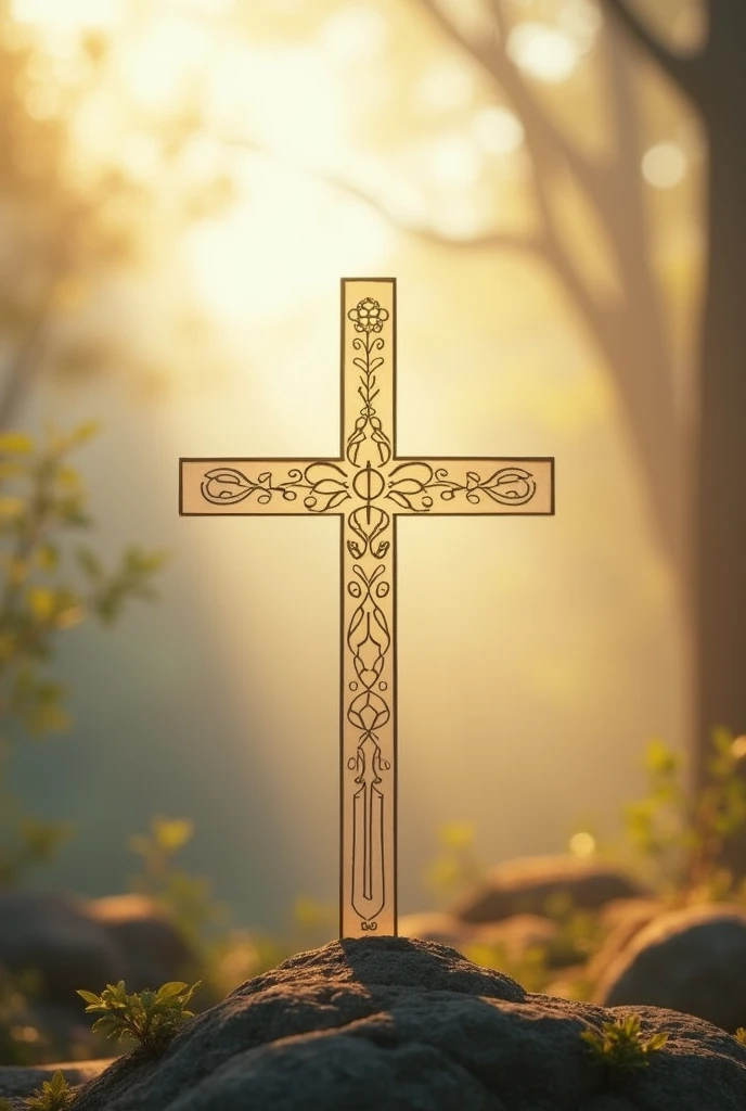 Make a cross minimalist for a YouTube channel what will talk about Christianity