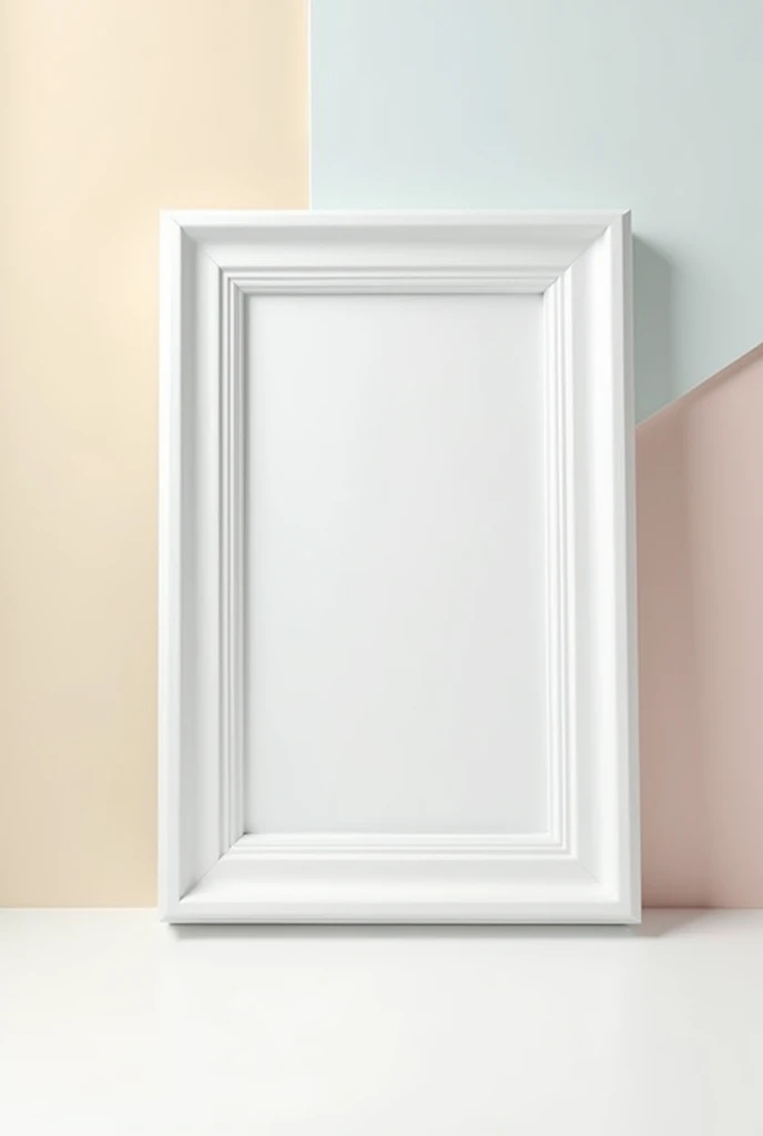 Create a design with the following things: A photo frame white but with nothing in the middle, write on top "Contrato Renovado"