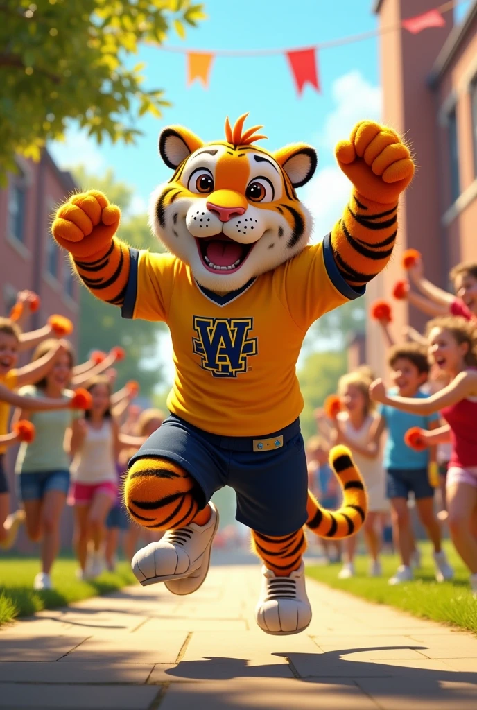 Animated college tiger