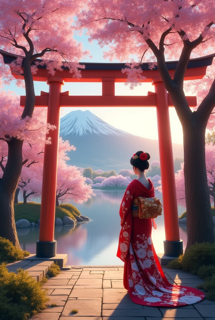 ((best quality)), ((masterpiece)), (detailed),  wallpaper 4k of Japan style 