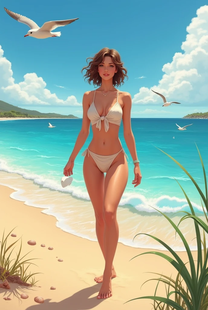 on the beach Naked