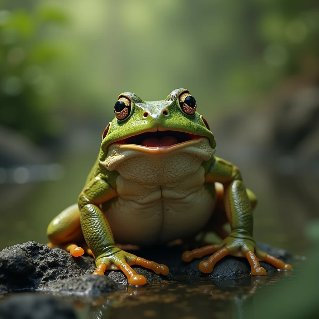 Irritated frogs, so angry that they are thousands, ready to invade the earth, They scream in rage, they are the most powerful beings in the world, je n’en veut pas qu’une seul sur cette photos j’en veut des milliers qui se sentent les unes plus forte que les autres