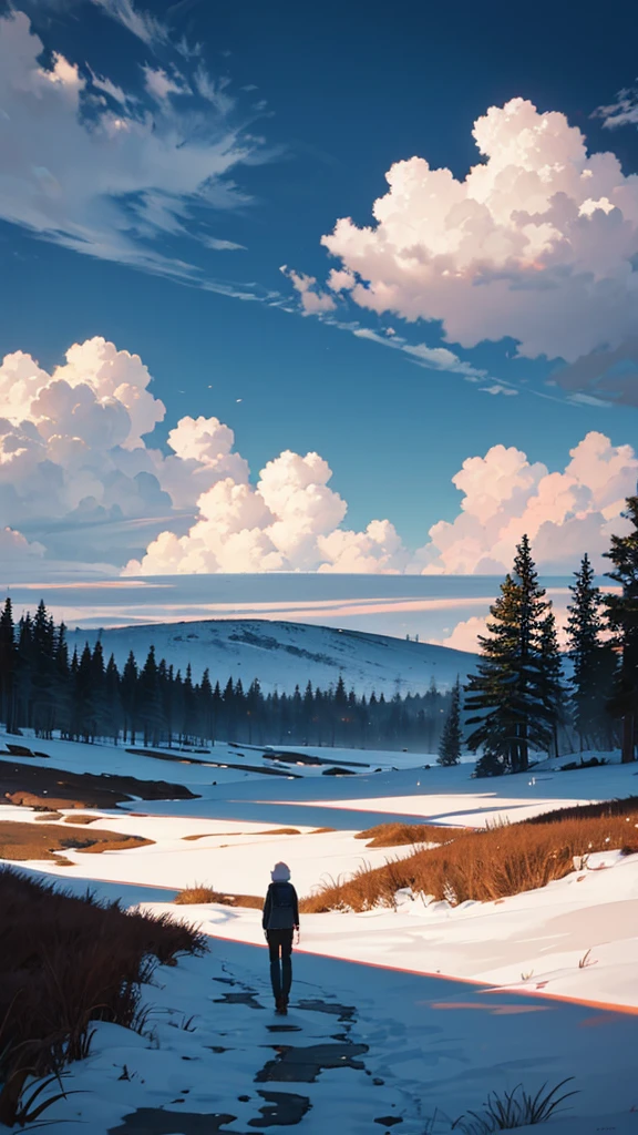 Make a landscape will describe a loneliness
