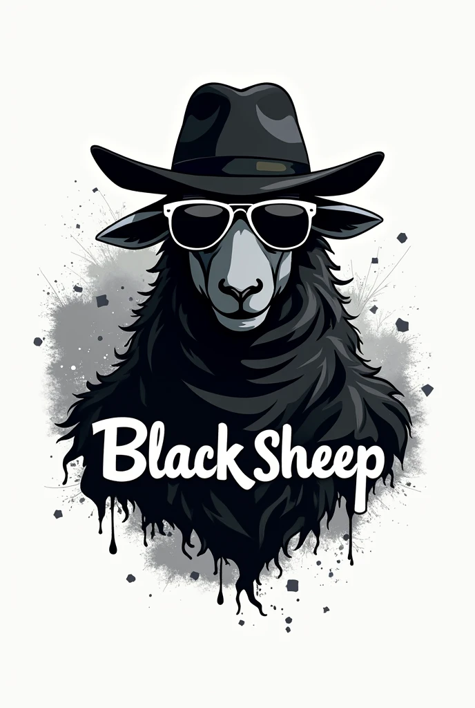 Create a men's clothing logo with the name Black Sheep