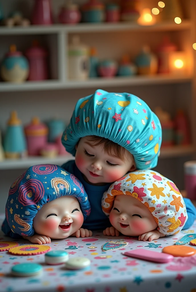 Surgical caps in pairs with a style from the amazing world of Jack