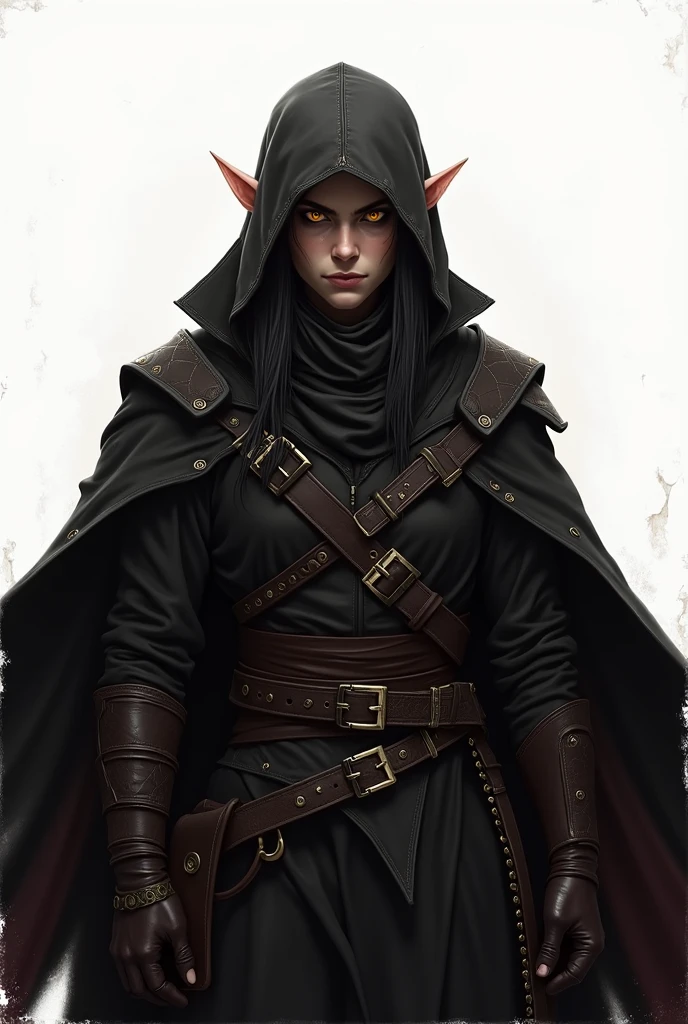 Elfo, Ladin assassin , naughty man , grimdark , yellow eye , evil , nobleman