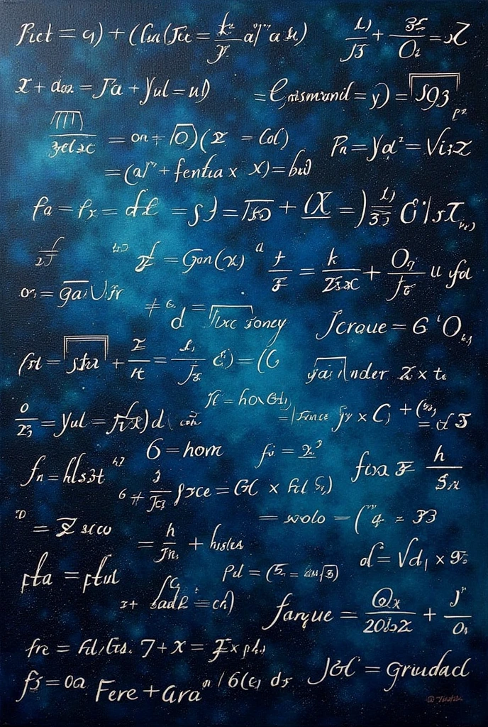 Generate an image that contains mathematical formulas. Do not include people in this image, only formulas for derivatives and integrals,