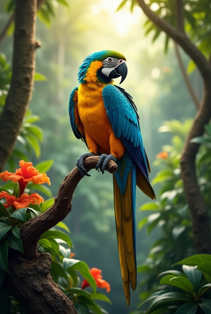blue-and-yellow macaw