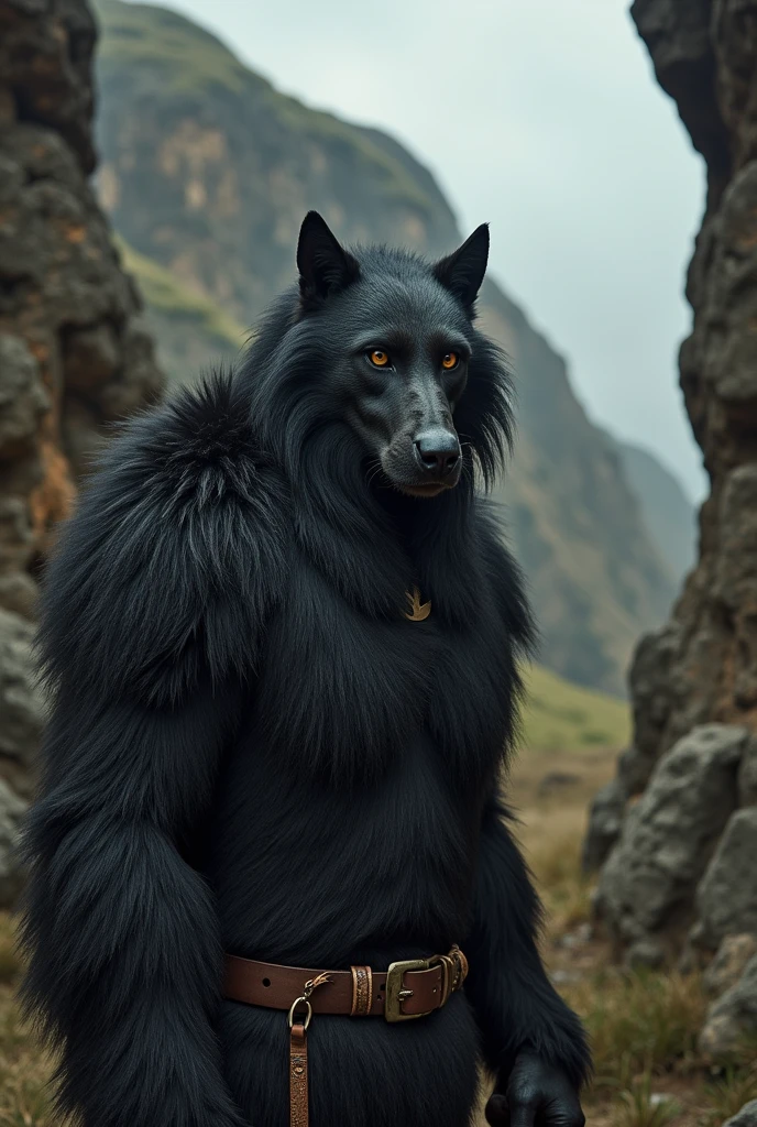 ((portrait)), award-winning photo portrait of a werecreature werewolf wolf, wearing a black and silver armor, with gigant axe in the hands, forest trees background, large head, <lyco:locon_henry_v1_from_v1_64_32:1>