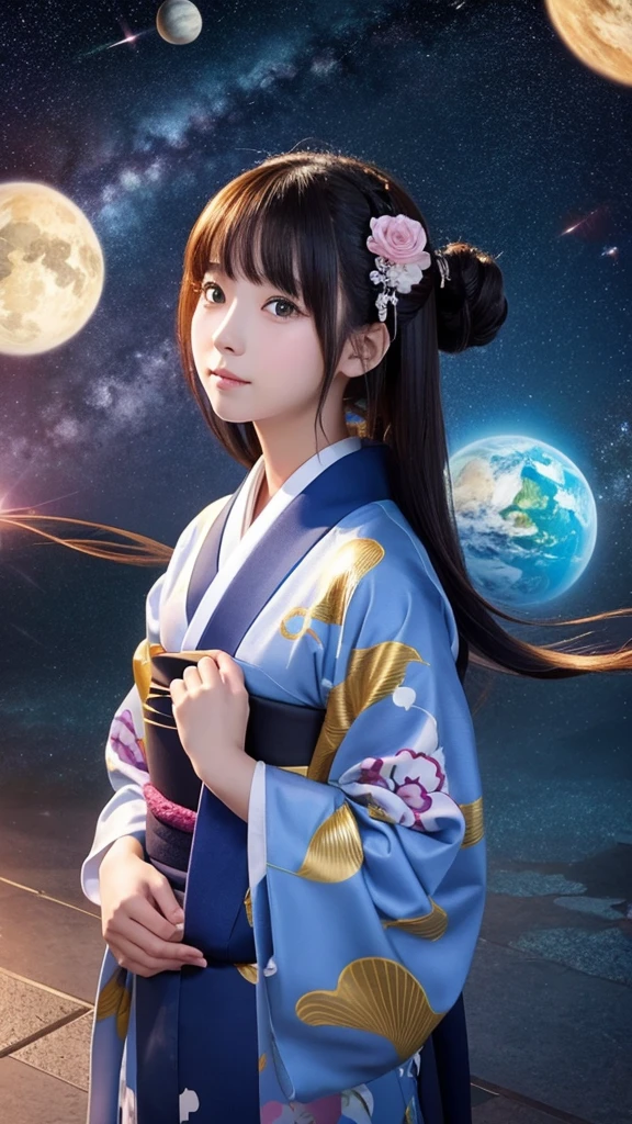 god､girl､kimono､Space､Second dimension beautiful girl､anime