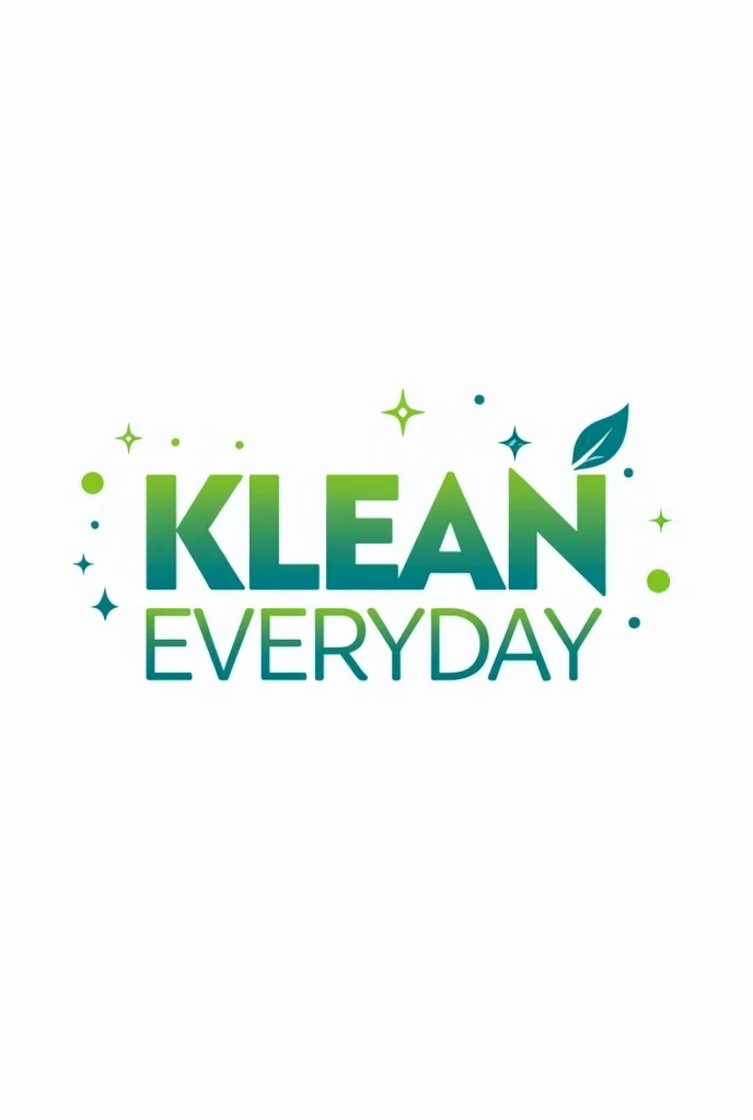 I need a logo with name KLEAN EVERYDAY... concern with cleanliness 