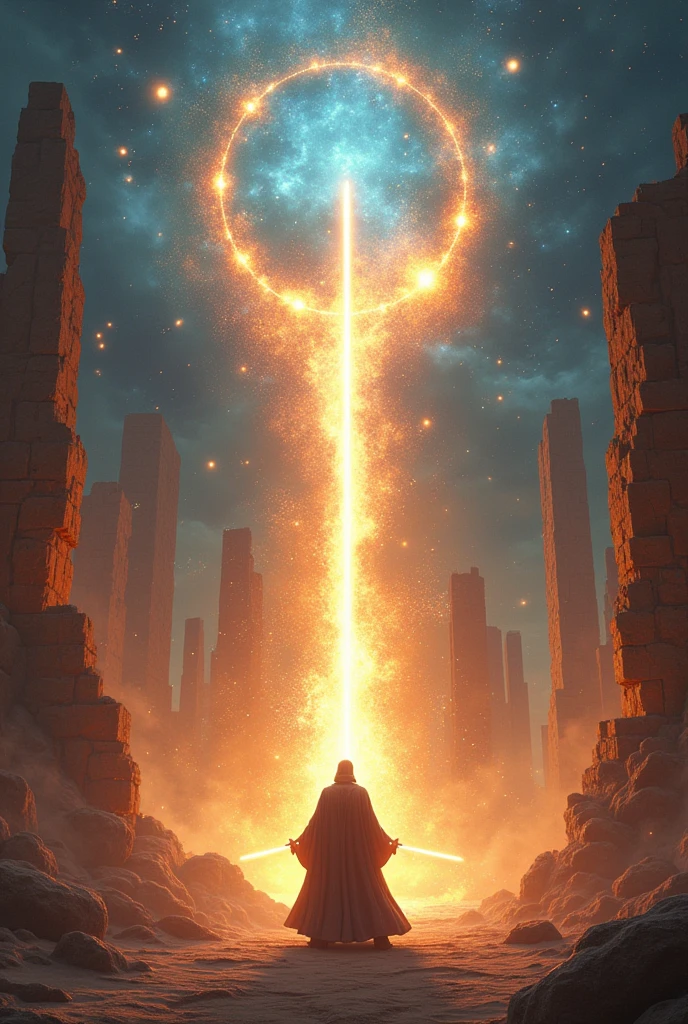 The Spiritual Battle: Despite Obi-Wan's words, McKenna refuses to accept his point of view. The tension grows until McKenna, using a spiritual power channeled through his faith, invokes a sacred force that rivals the Force. The two confront each other, not just physically, but spiritually.The battle is not a mere fight of swords and powers. It's a clash of ideas and beliefs, where Obi-Wan must face not only McKenna's power, but also the doubts that he sows in his mind. McKenna, On the other hand, must grapple with the growing realization that maybe his convictions are not as absolute as he thought.