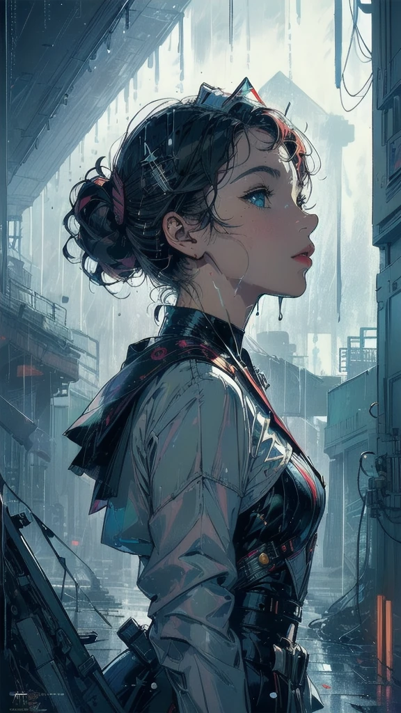 (((masterpiece, highest quality))),(((solo:1.2))),(((1girl:1.2))),32k wallpaper, very detailed, poster, vintage science fiction,(((((geometric cinematic movie poster))))), ((((bauhaus)))),(((abstract))),((((mid century modern)))),(((((portfolio))))),(((((Close-up))))),(((((bust up))))),((((more various angle)))),(((highlight))),((((heterochromia)))),(((complete. detailed face))),(((Extremely talented))),(((most complecated machine))),(((Overall colorfully))),((((((Absolutely gradation background)))))),(((Very heavy downpour)))