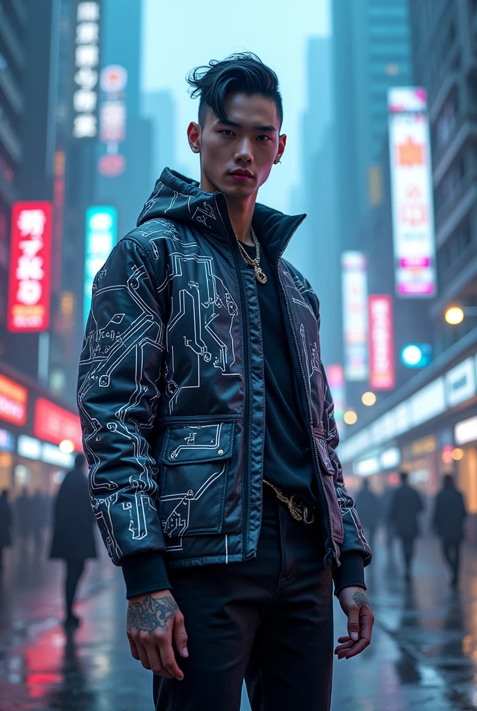 Korean male dark cyber idol