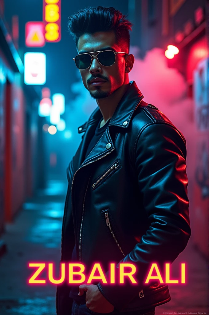 Make a WhatsApp dp 
With name of 
Zubair ali  
Dangerous cool 
