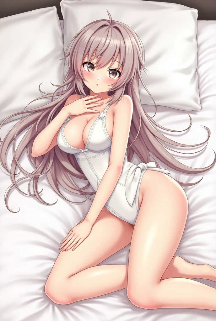 score_9, score_8_superior, score_7_superior, score_6_superior, score_5_superior, score_4_superior, Break Source_anime, One person, Dressed, Hancock, bed, On all fours,Nipple licking, lingerie