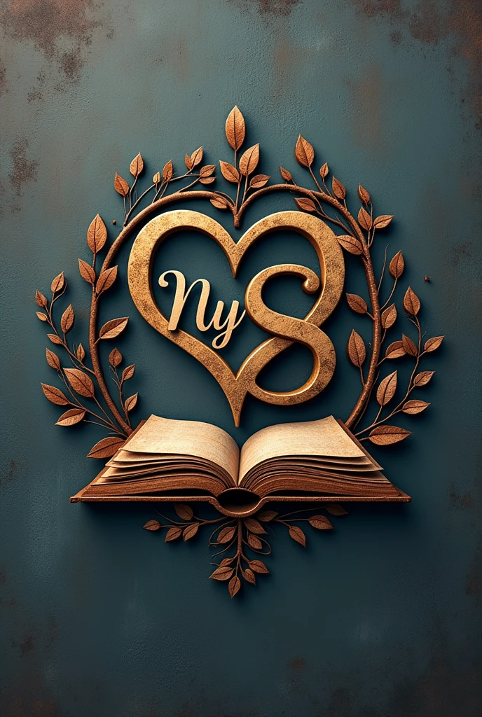 I need you to help me create a logo for a family home.
I want this logo to represent , through small symbols the family union, love, learning, fraternity. I would like the initials to be "My S" I would like it in iron colors