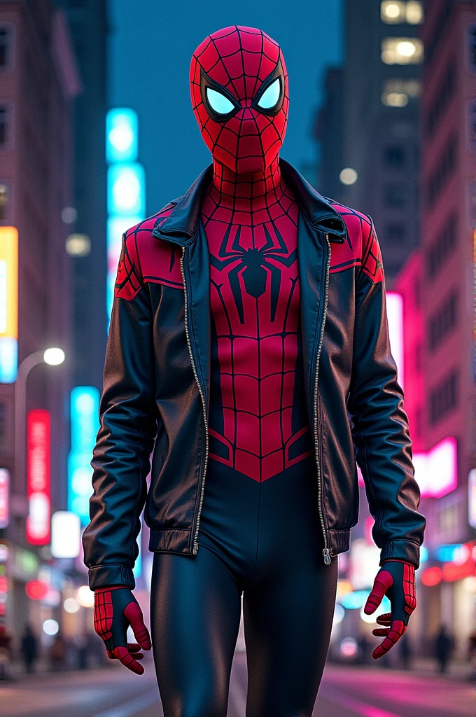 Spiderman with a street-style suit