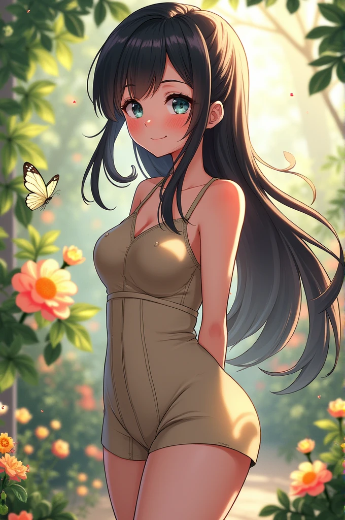 Hinata with her breasts out