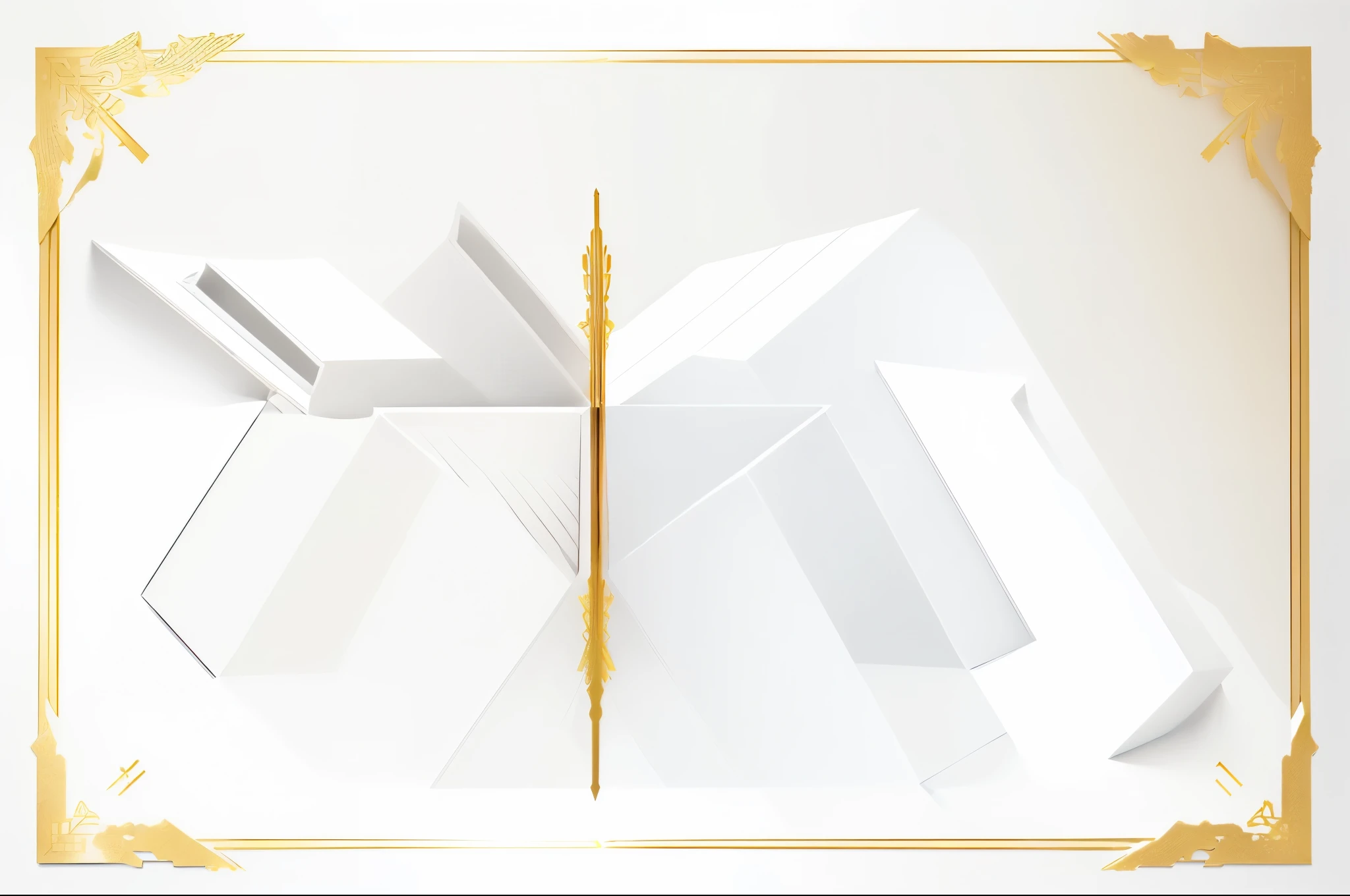 Box photo photo photo, An illustration, An illustrationレーション, Lightbox, Illusionism, Fantastic details, An illustration, Featured on Illustrationx, Minimalist line drawing, Created with Adobe Illustrator, abstract Illusionism, Lightbox, digital An illustration, Glamorous gold border, with blunt brown border, white box