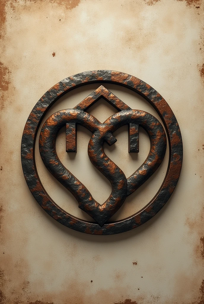 I need you to help me create a logo for a family home.
I want this logo to represent , through small symbols the family union, love, fraternity. I would like the initials to be "My S" I would like it in iron colors