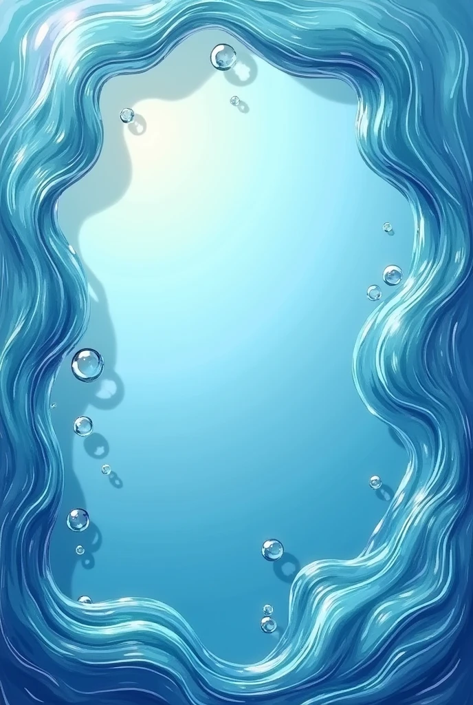 I want a water effect border for an image 