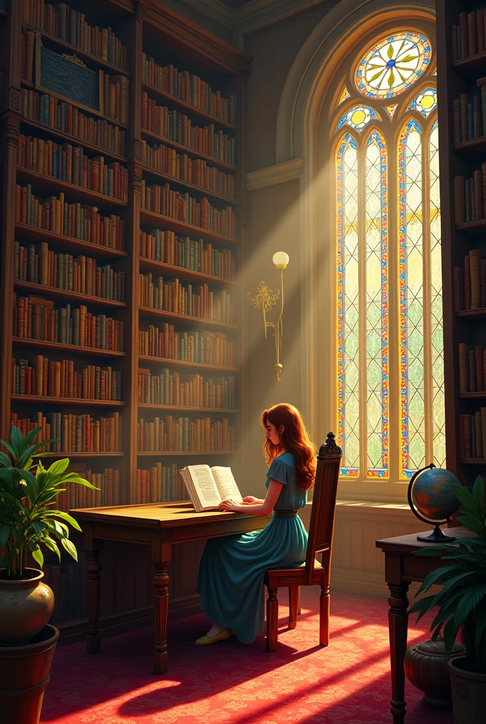 a beautiful library inside