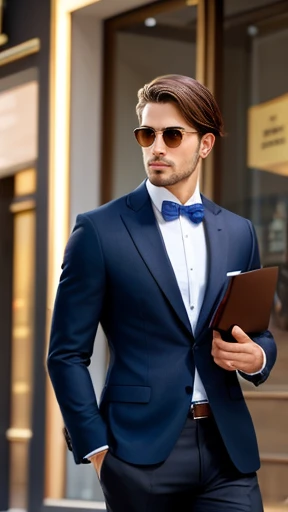 A stylish Auerbach man with a focus on his face. 