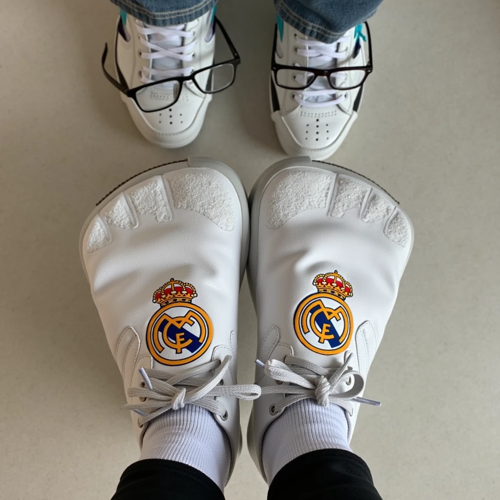 Real Madrid FC, shoes and glasses. My 