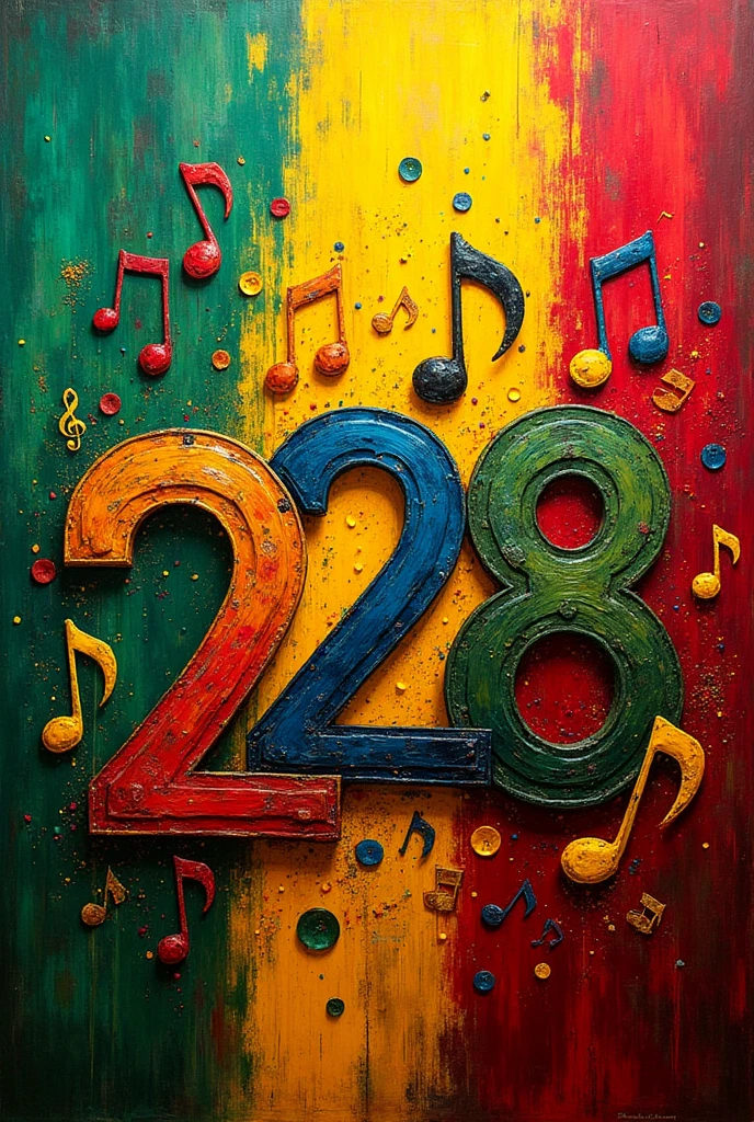 une signature de music avec le mot 228 et le drapeau togolais