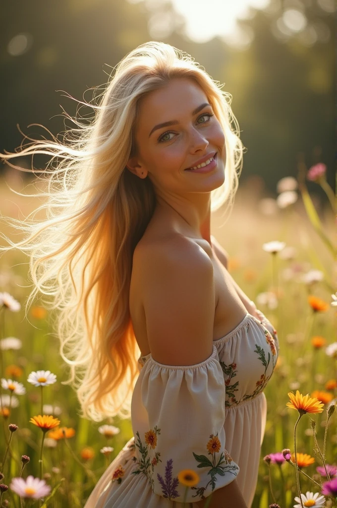 Blonde without clothes