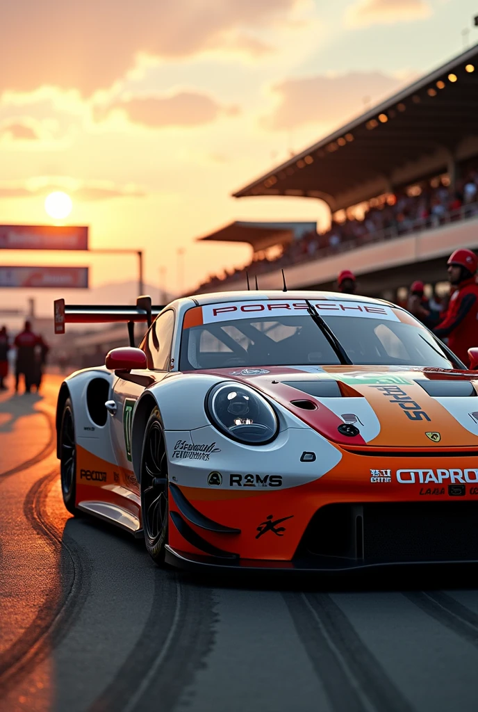 PORSCHE GTE car post race