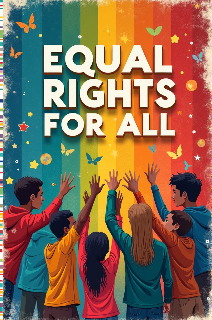 Create a flyer that represents non-discrimination