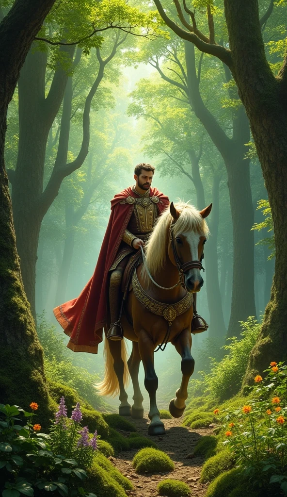 One day, a wise and good-hearted king came to this forest for hunting